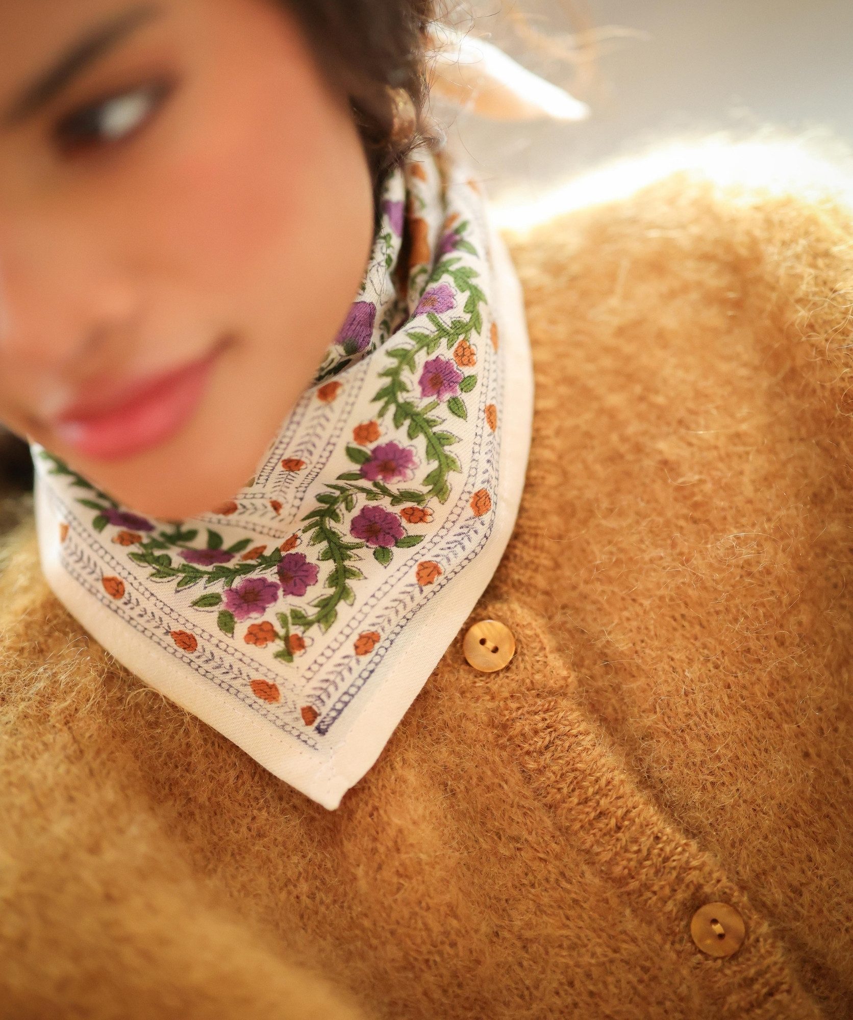 Foulard petit format – Ellis Violette