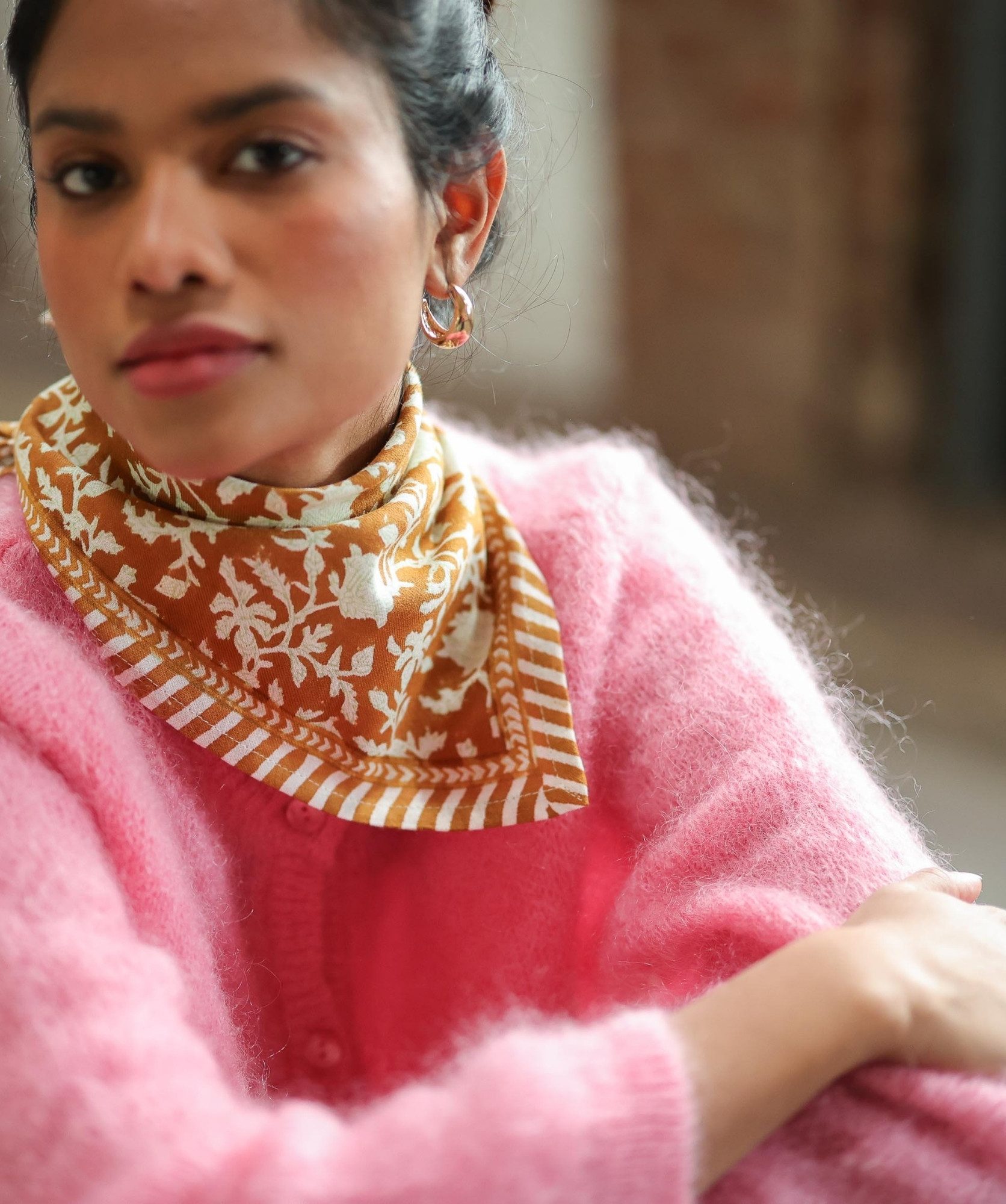 Foulard petit format – Kate Caramel