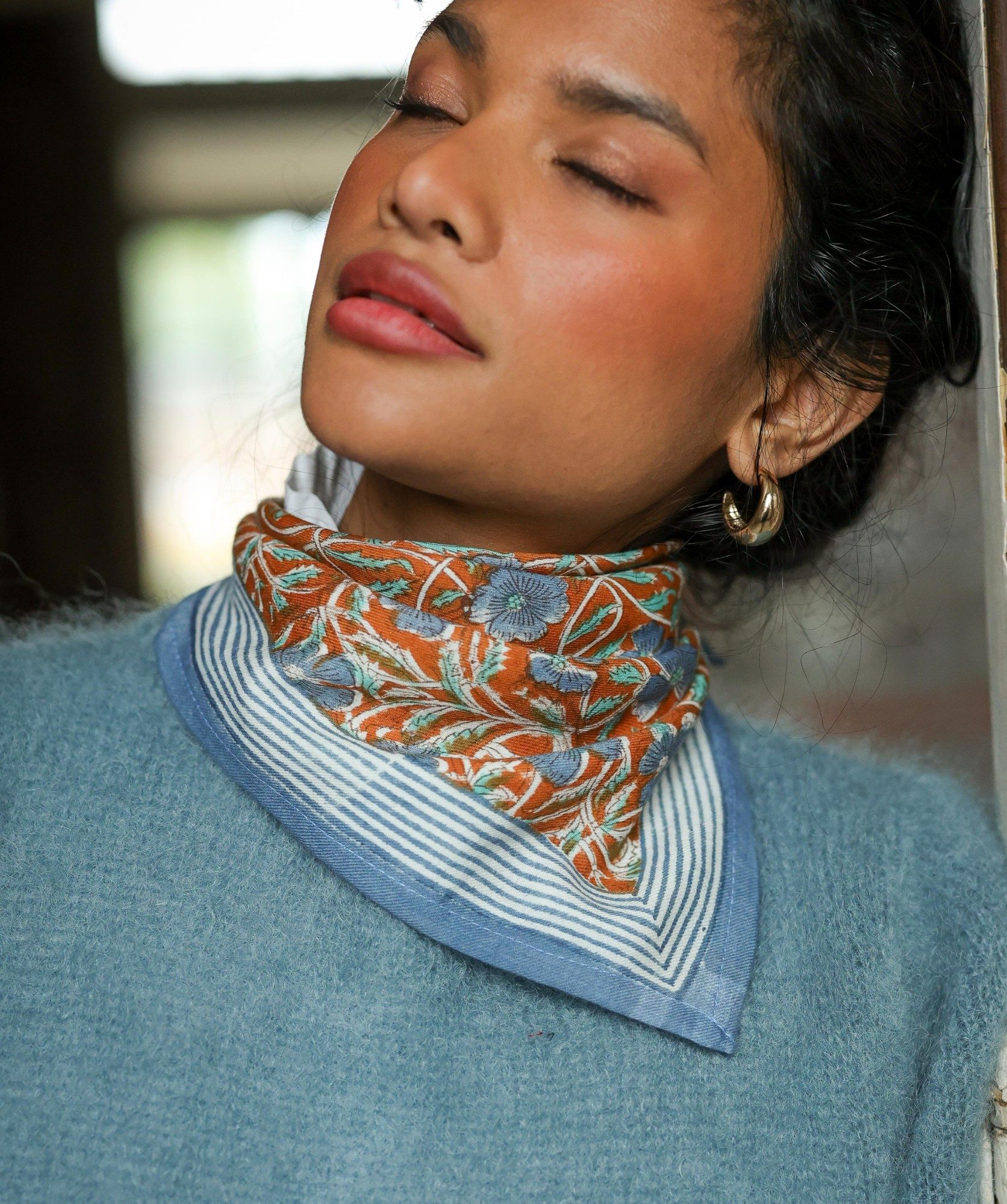 Foulard petit format – Pia Brique