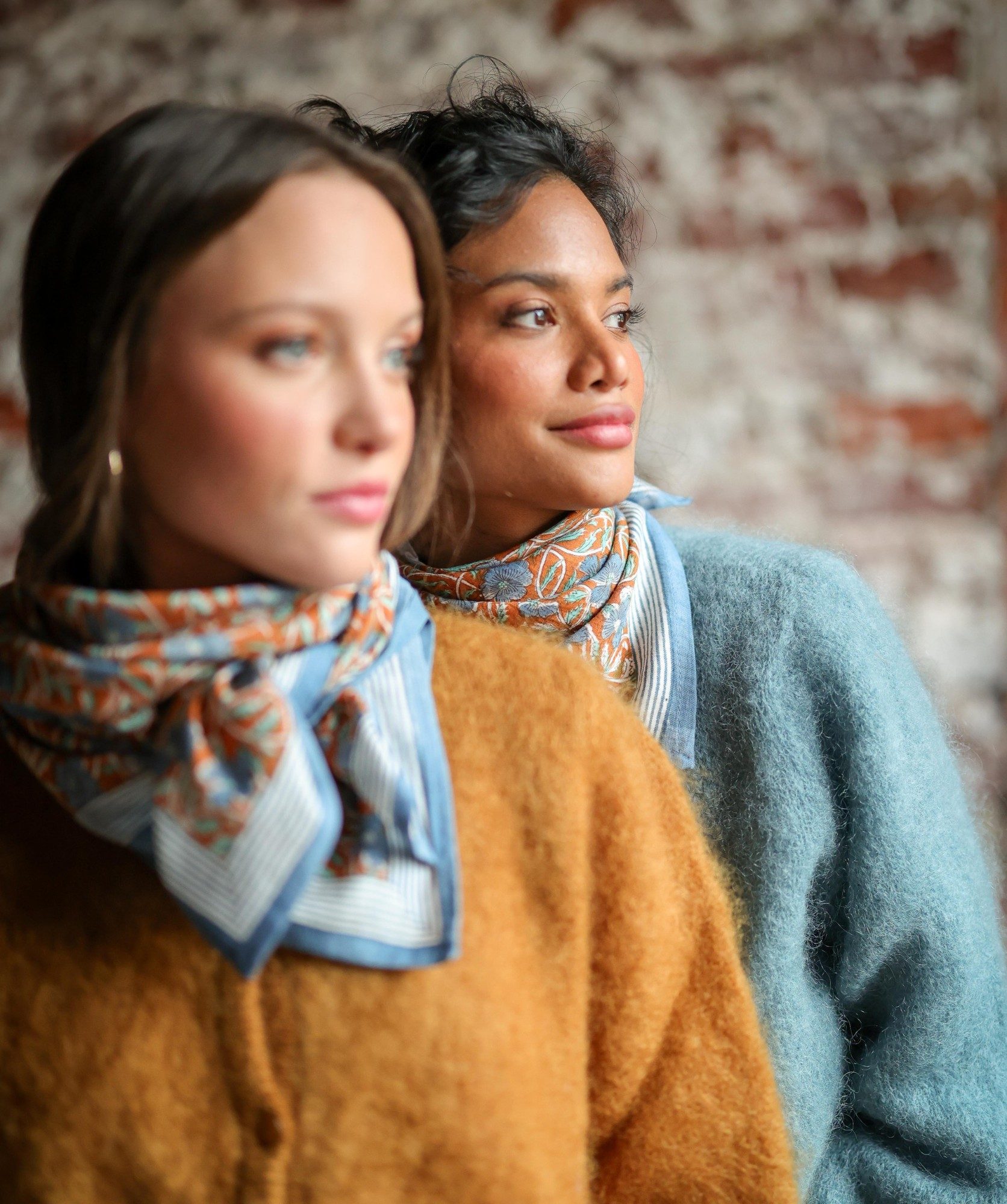 Foulard petit format – Pia Brique