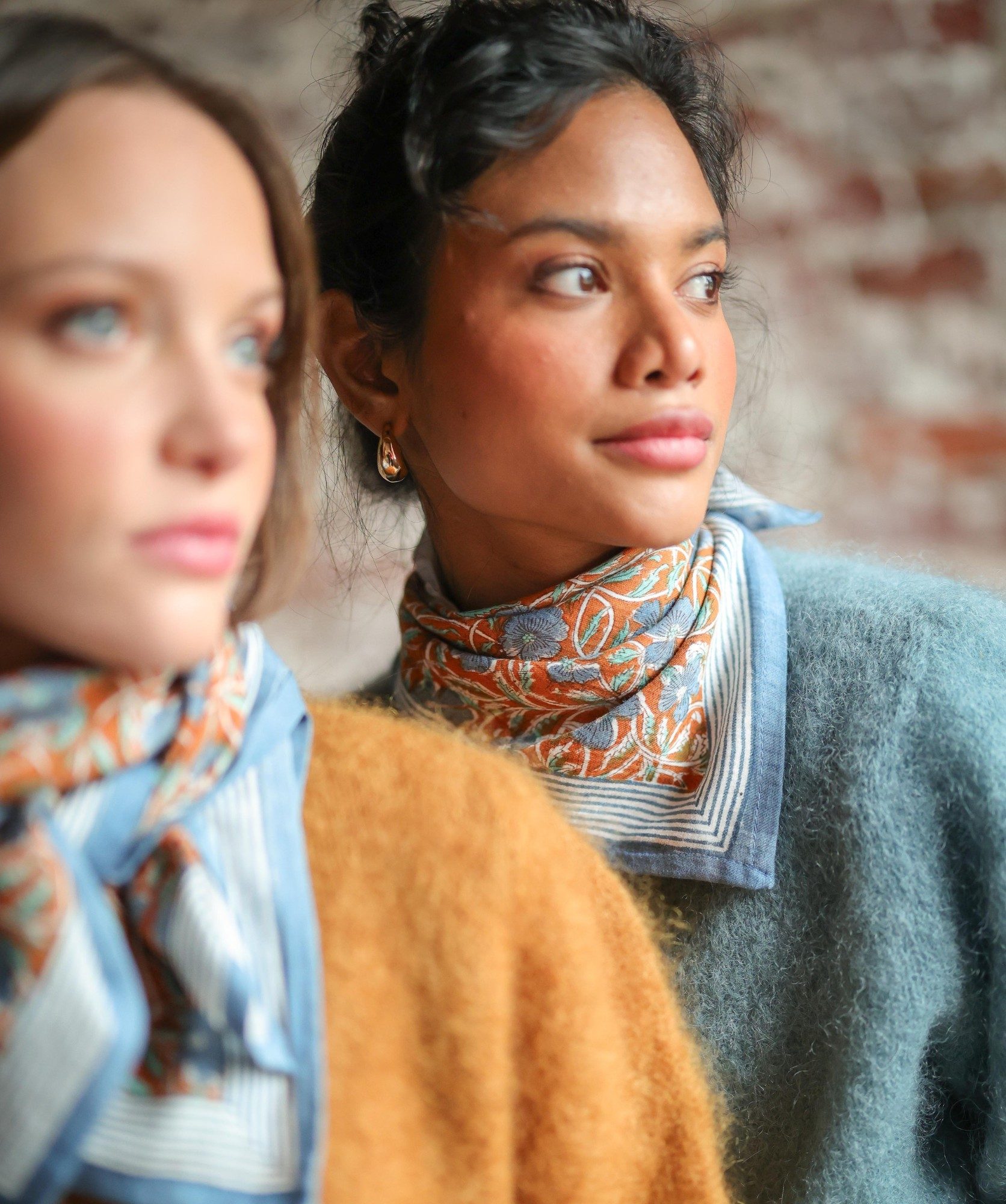 Foulard petit format – Pia Brique