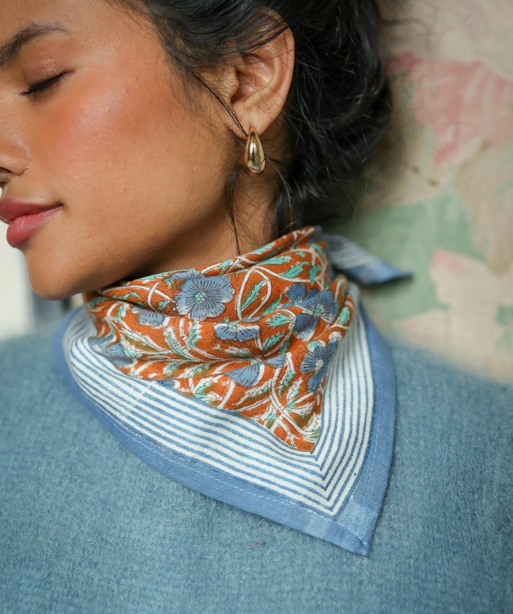 Foulard petit format – Pia Brique