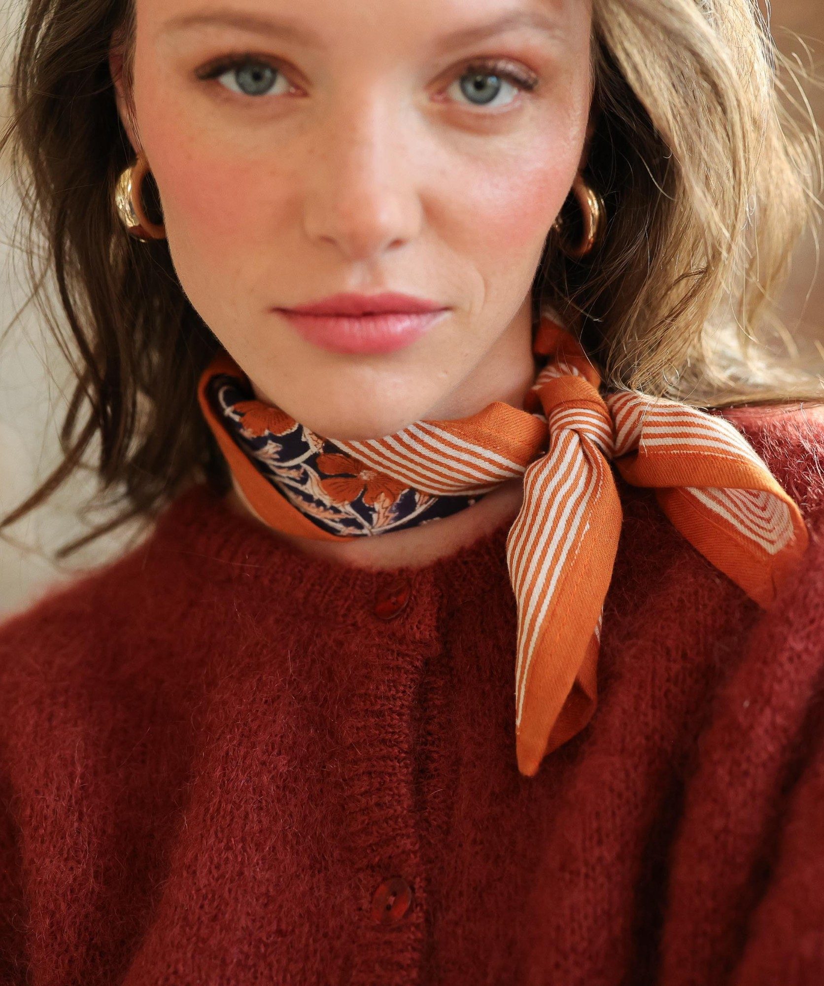 Foulard petit format – Pia Navy