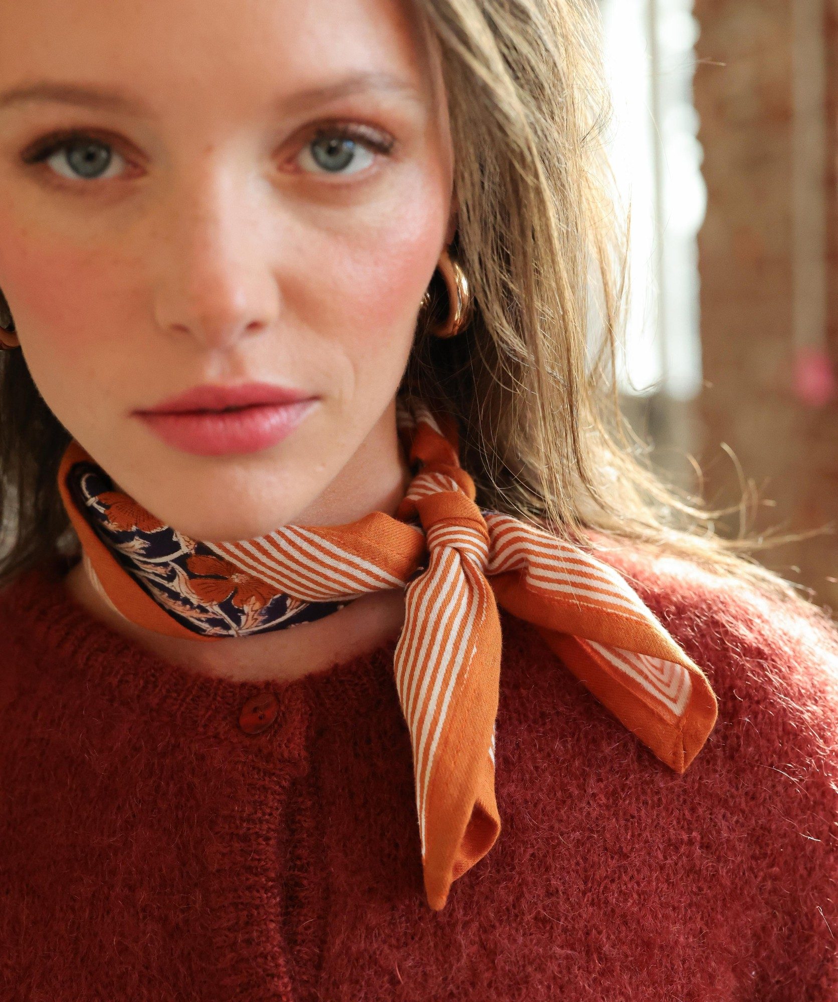 Foulard petit format – Pia Navy