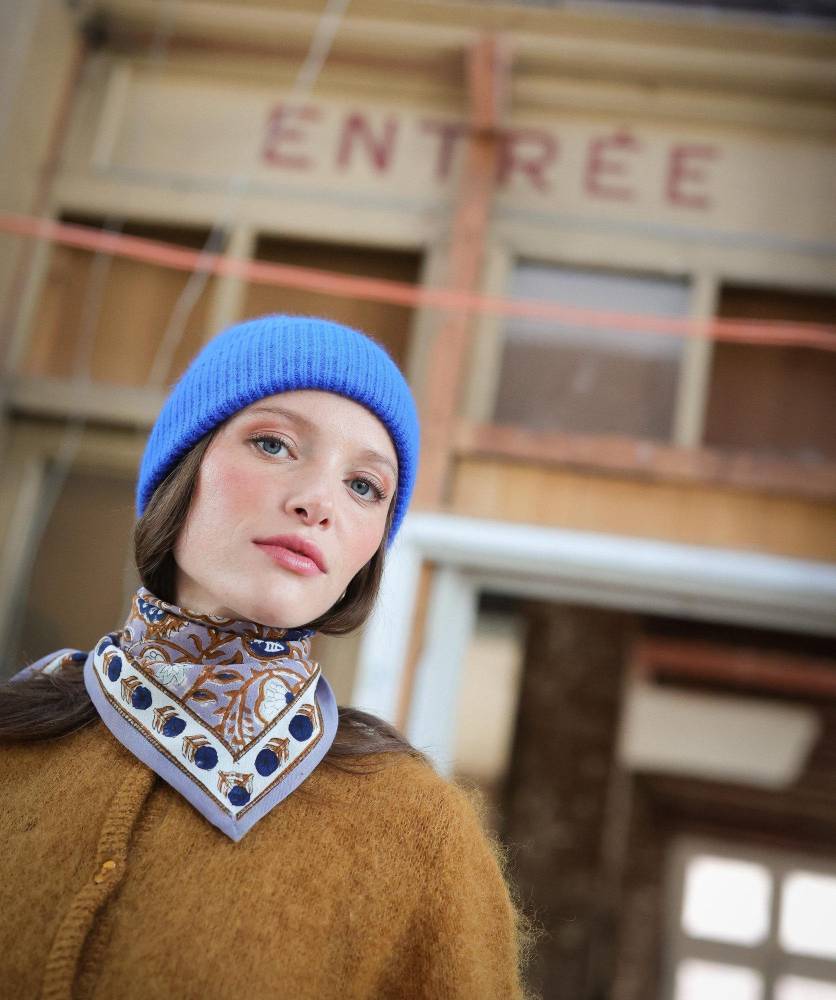Foulard petit format – Taj Azur