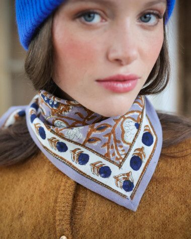 Foulard petit format – Taj Azur