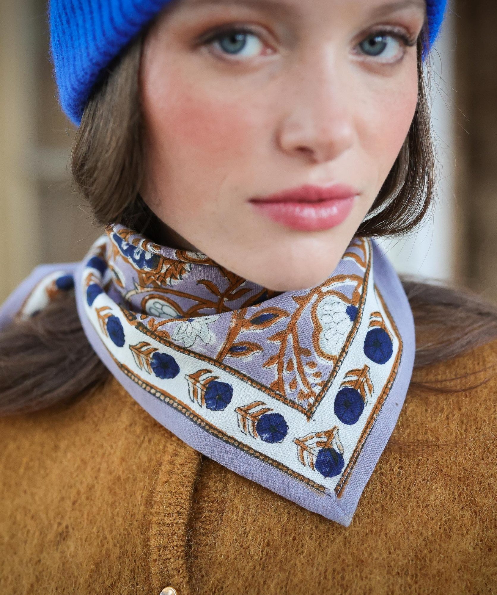 Foulard petit format – Taj Azur
