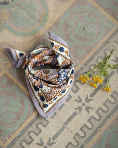 Foulard petit format – Taj Azur