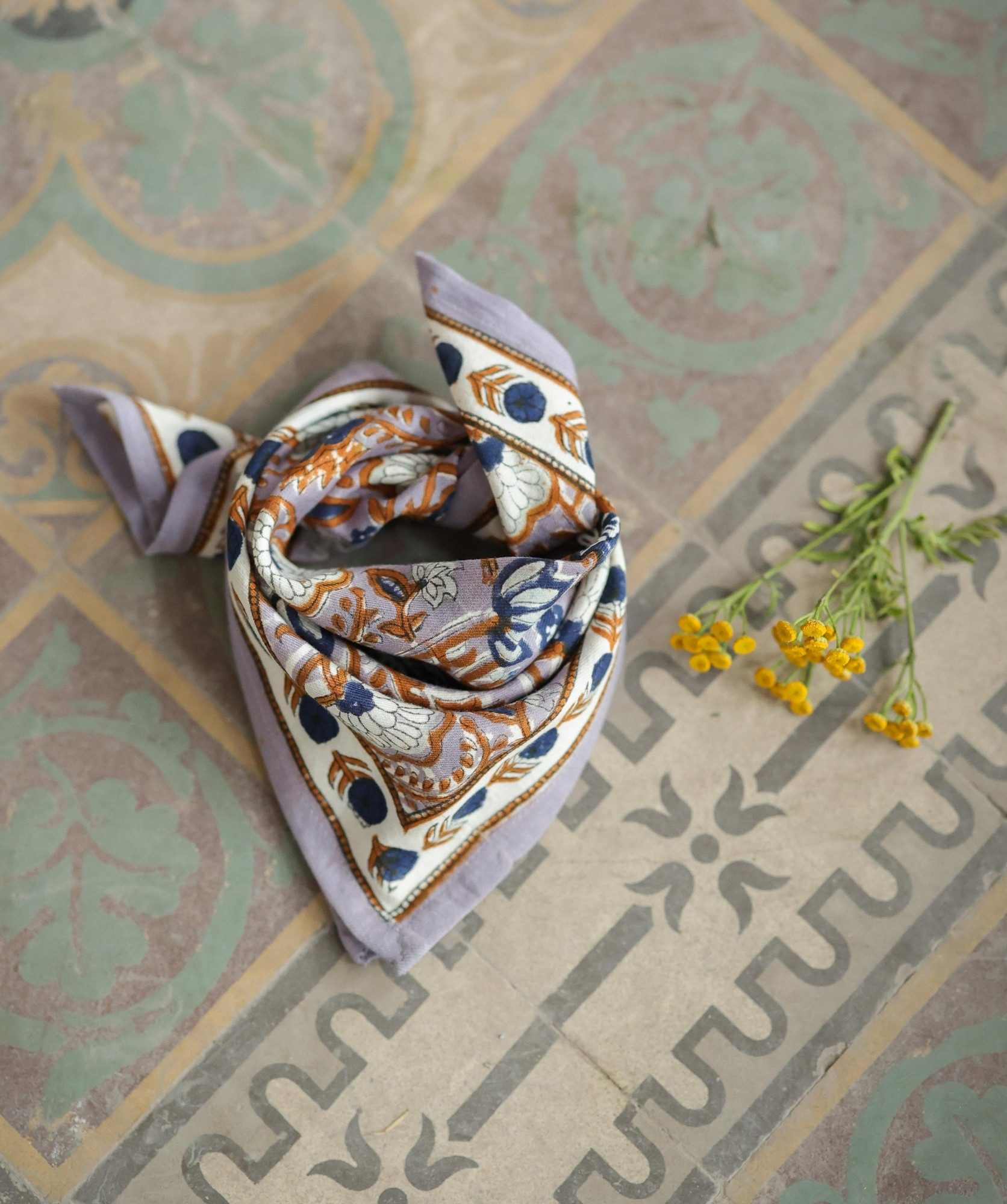 Foulard petit format – Taj Azur