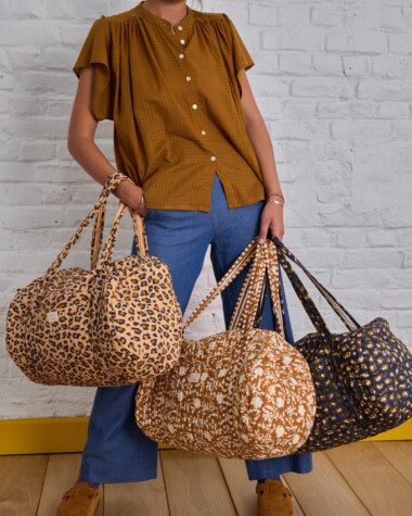 Sac week-end – Léopard camel
