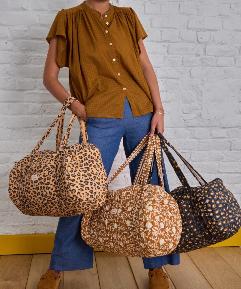 Sac week-end – Léopard camel