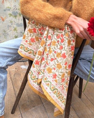 Foulard grand format – Ellis Ocre