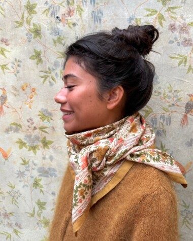 Foulard grand format – Ellis Ocre