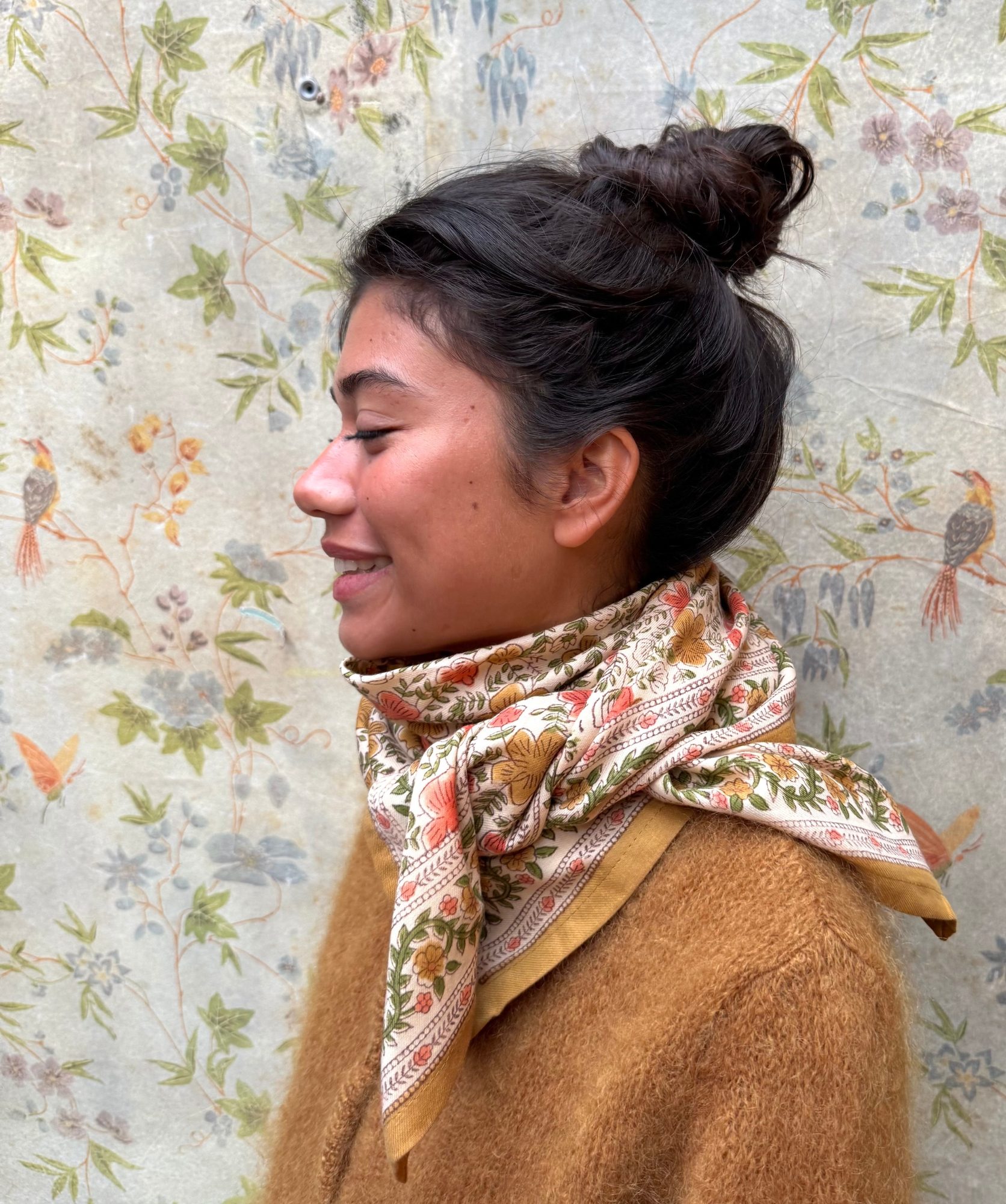 Foulard grand format – Ellis Ocre