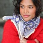 Foulard grand format – Anjali Cobalt