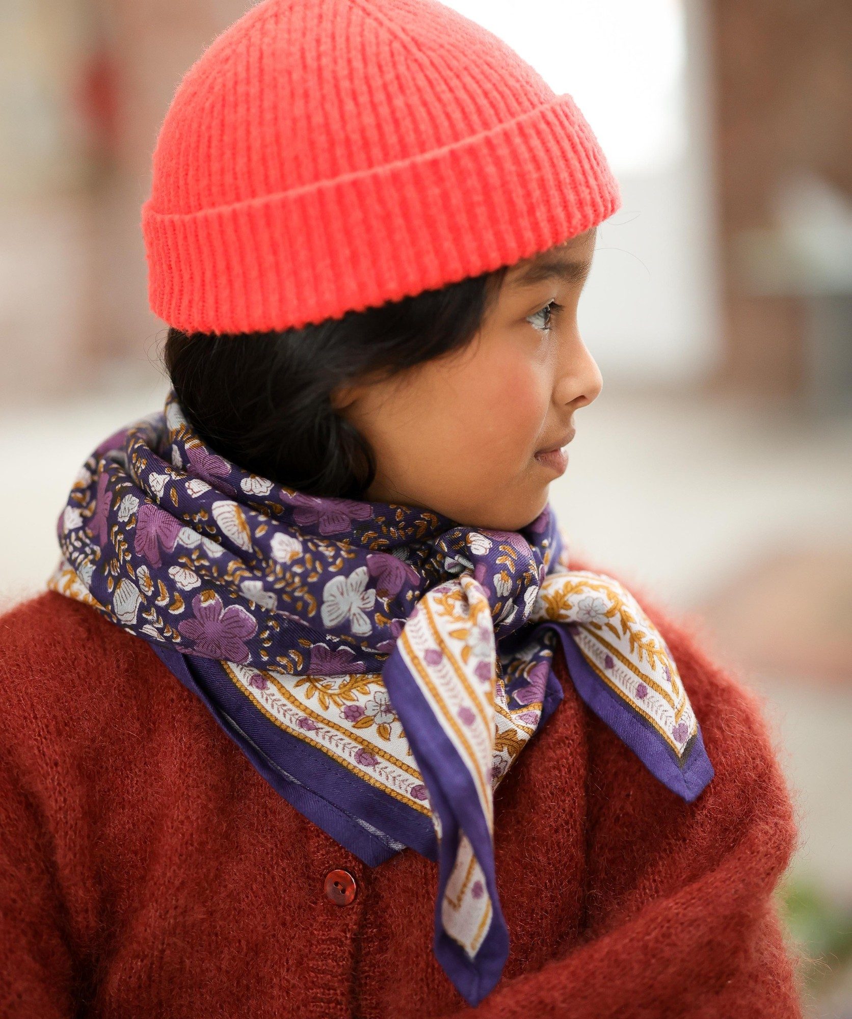 Foulard grand format – Ellis Cassis
