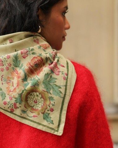 Foulard grand format – Jeanet Amande