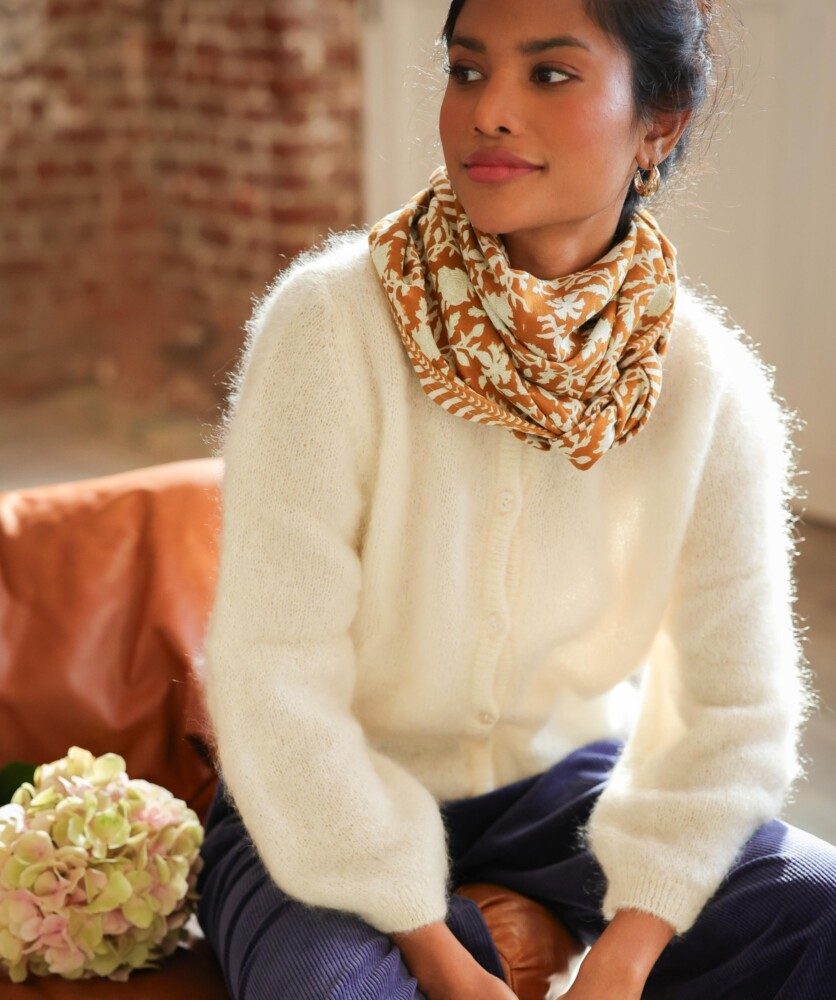 Foulard grand format – Kate Caramel