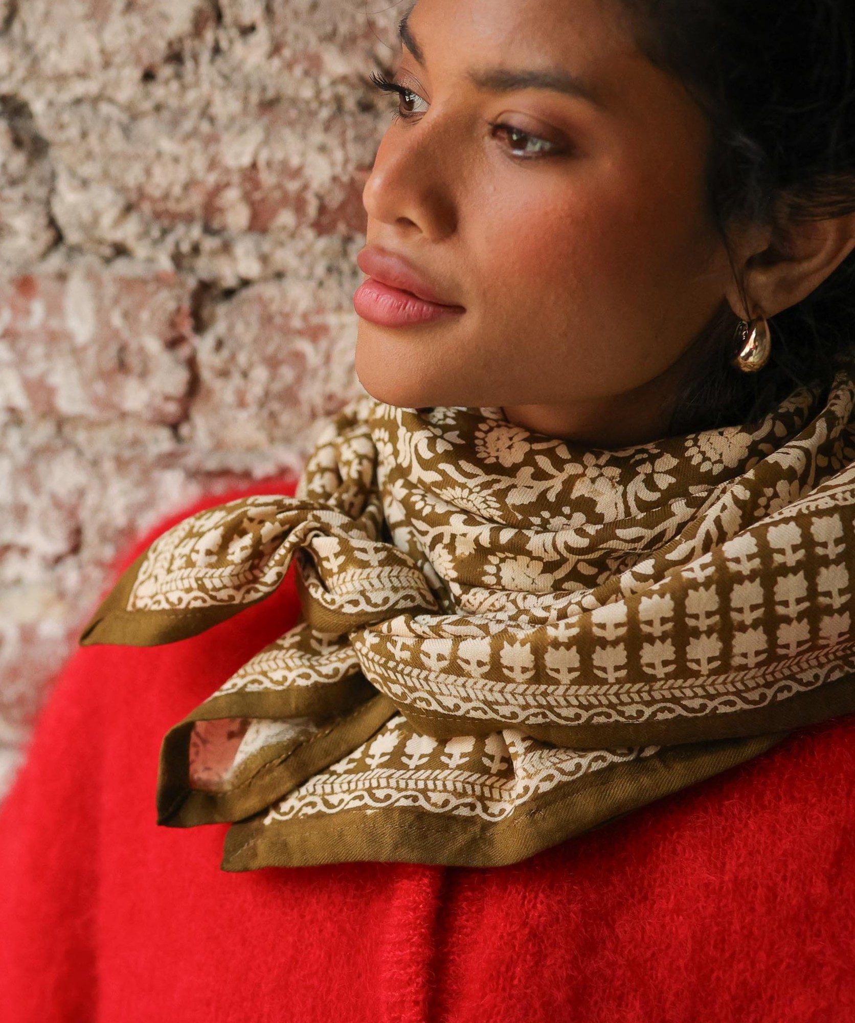 Foulard grand format – Penny Bronze