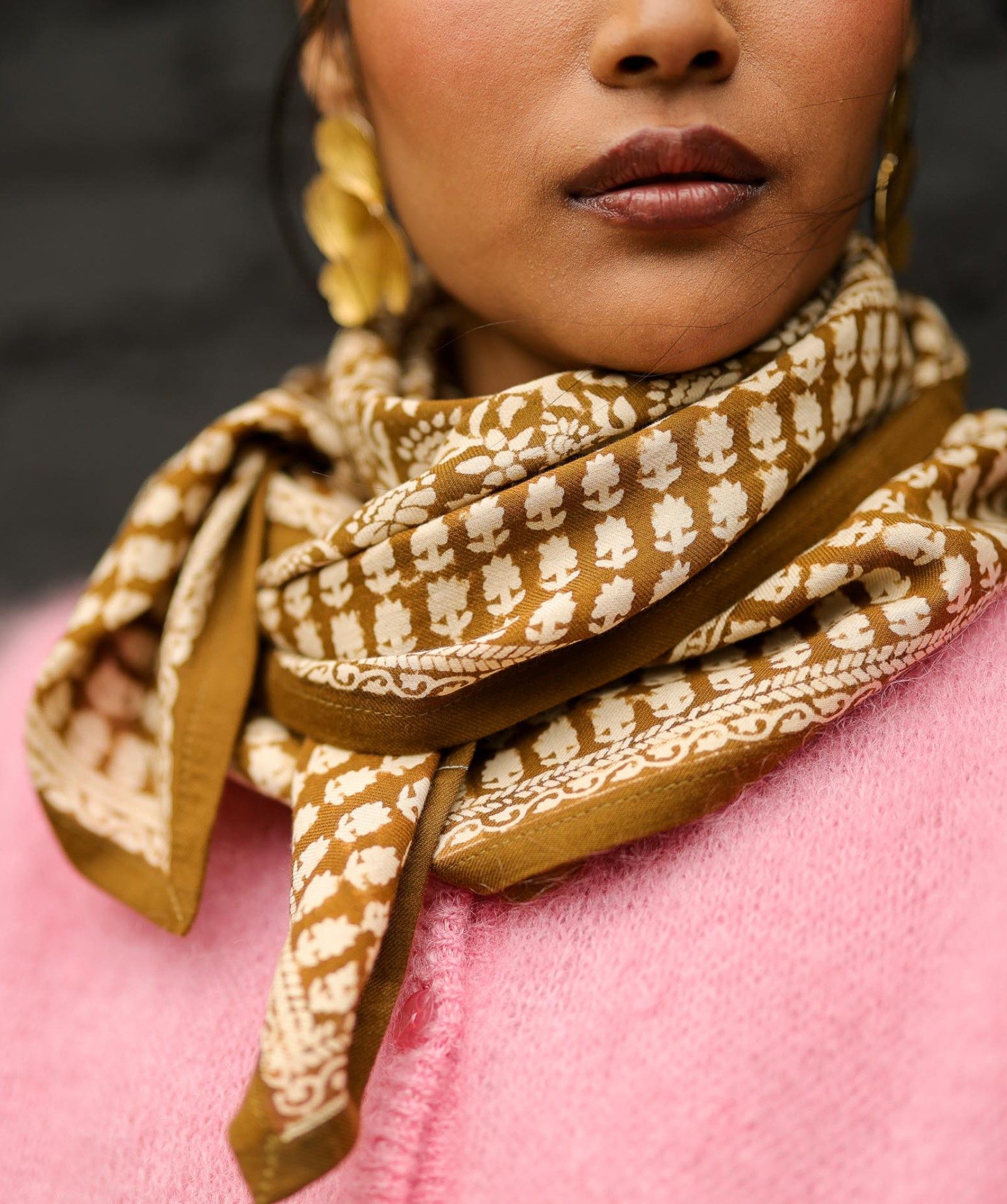 Foulard grand format – Penny Bronze
