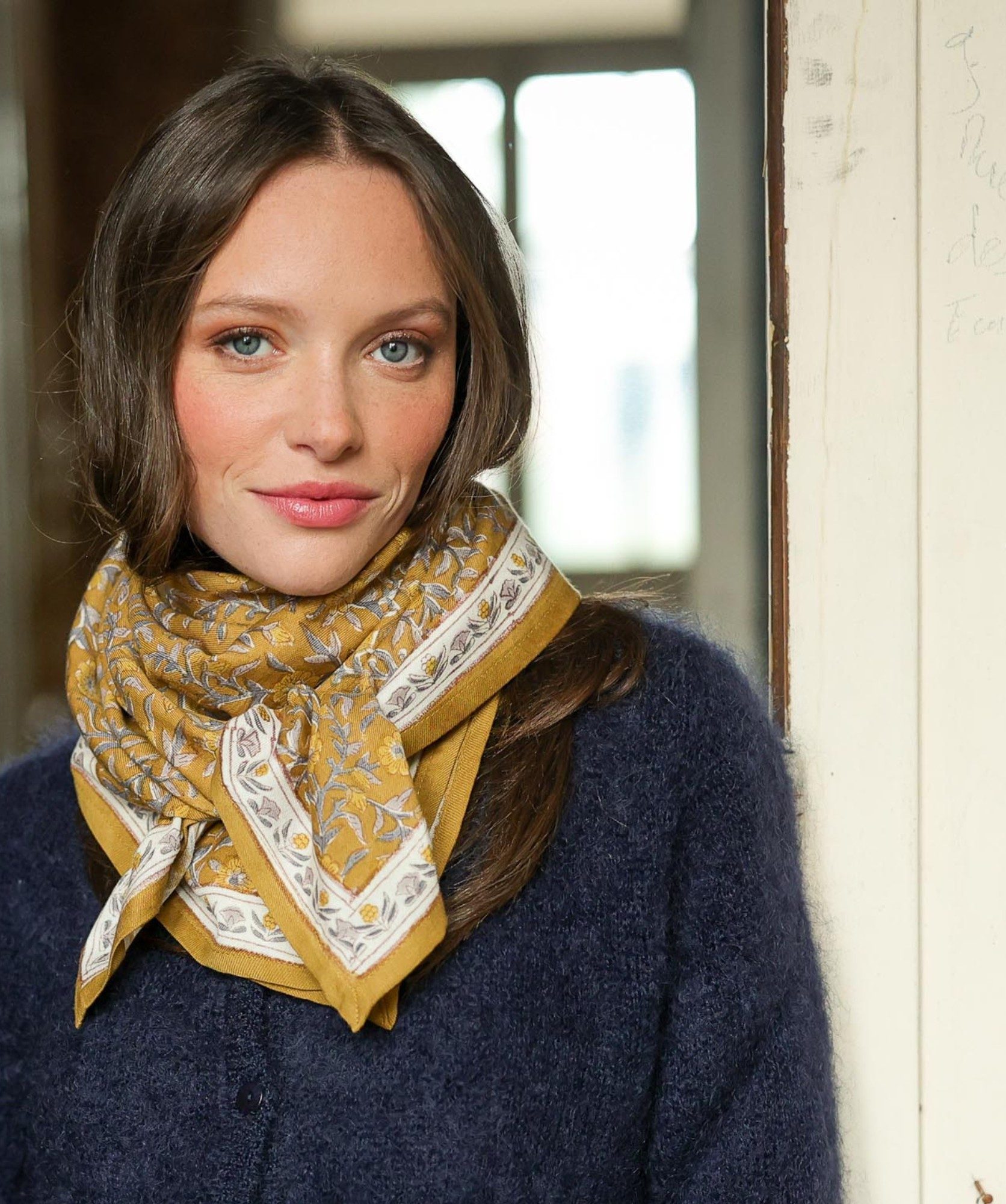 Foulard grand format – Scarlett Gold