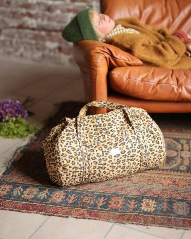 Sac week-end – Léopard camel