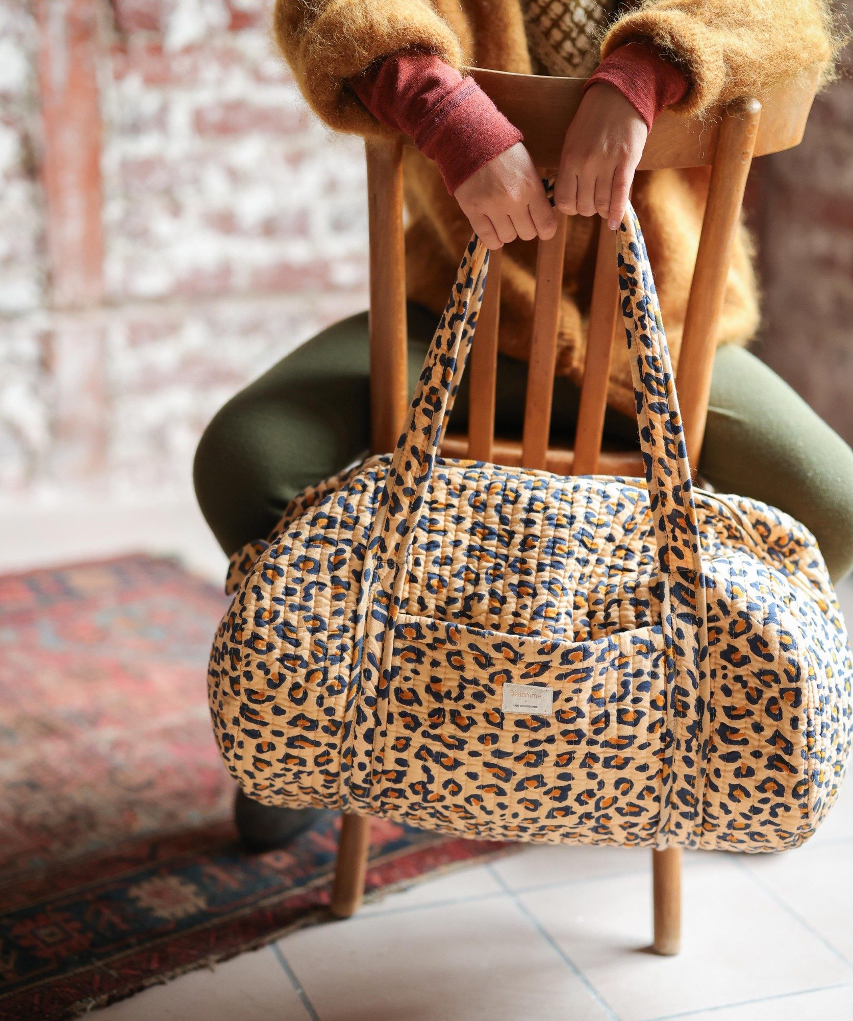 Sac week-end – Léopard camel