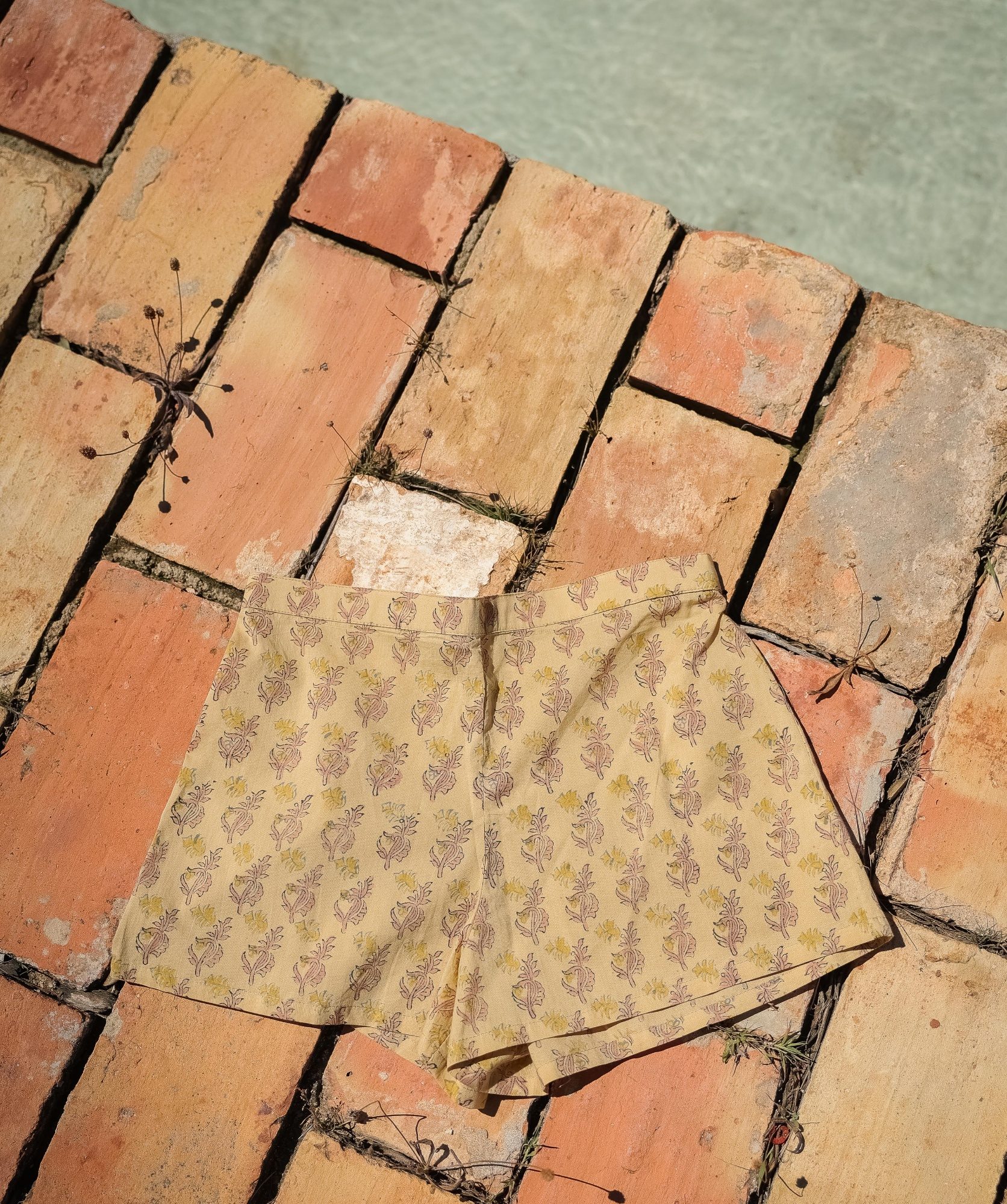 Short Yazia – Imprimé Block-print Nagpur
