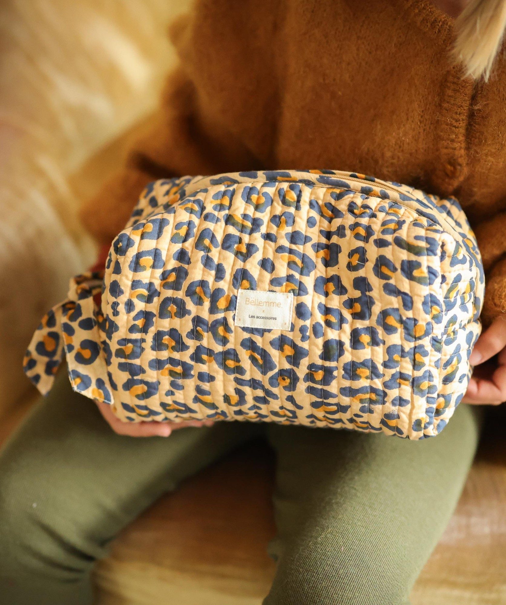 Trousse de toilette Jude – Léopard camel