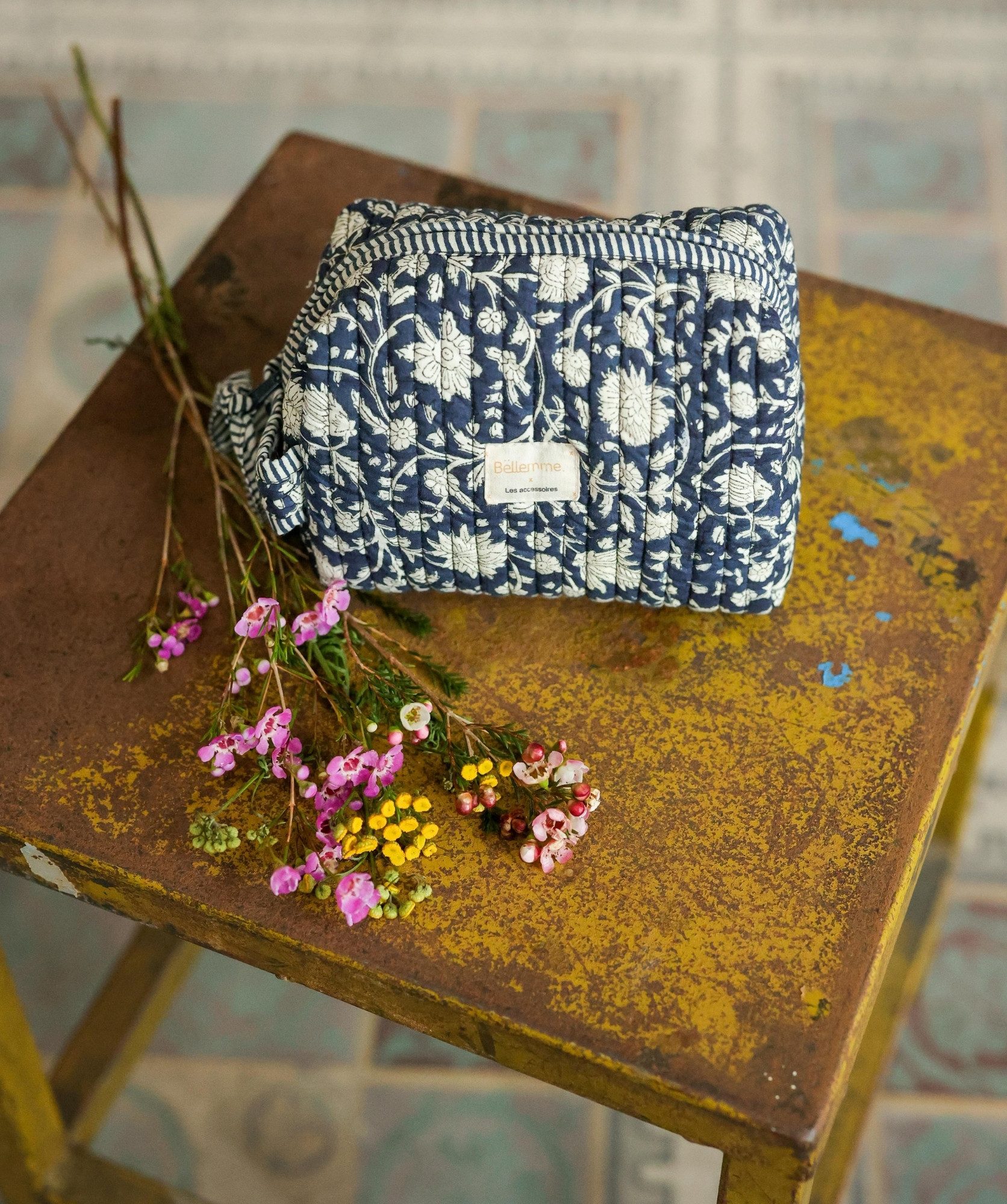 Trousse de toilette Jude petit format – Anjali Encre