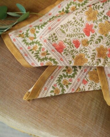Foulard grand format – Ellis Ocre