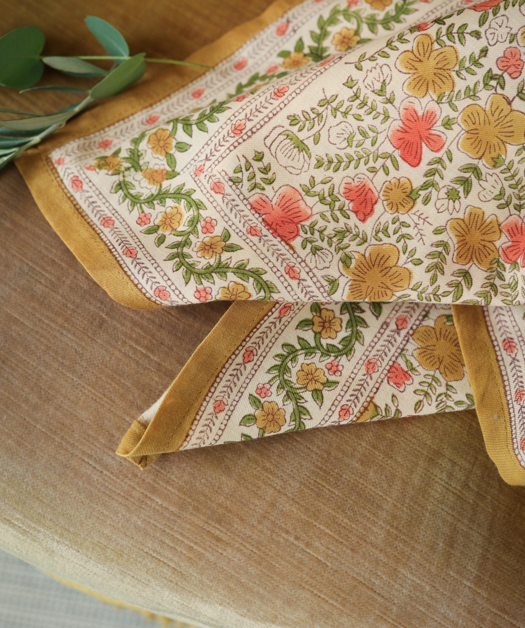 Foulard grand format – Ellis Ocre