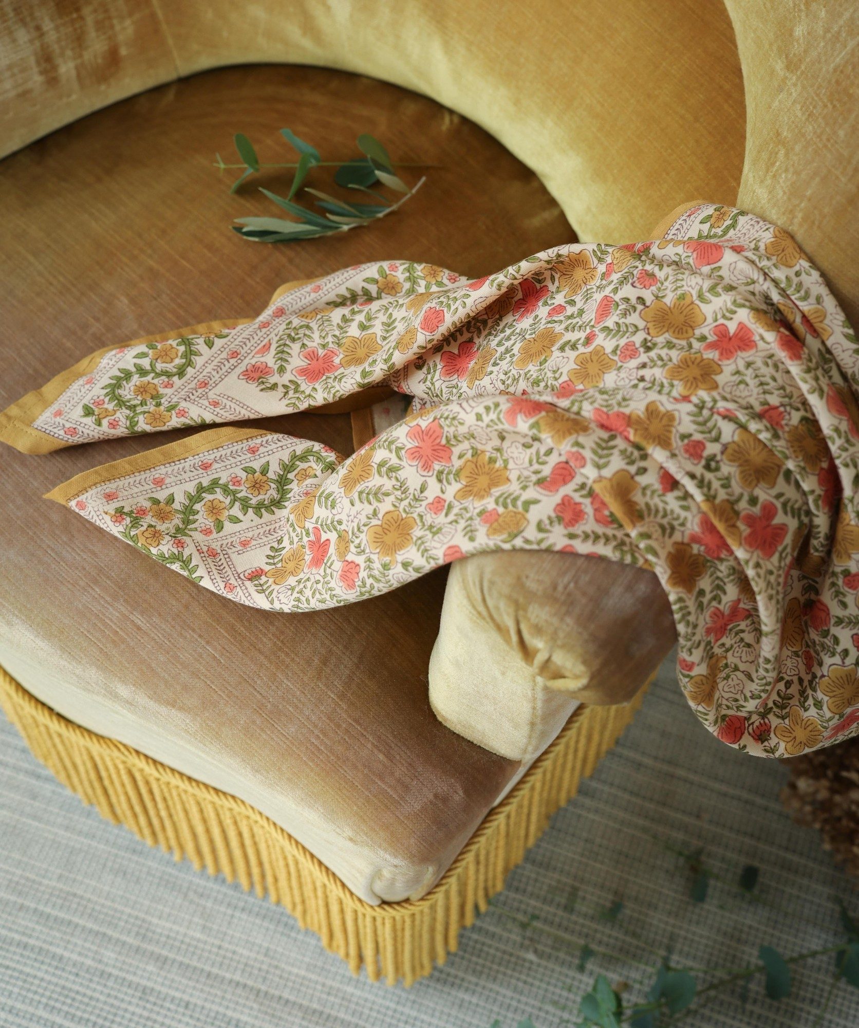 Foulard grand format – Ellis Ocre