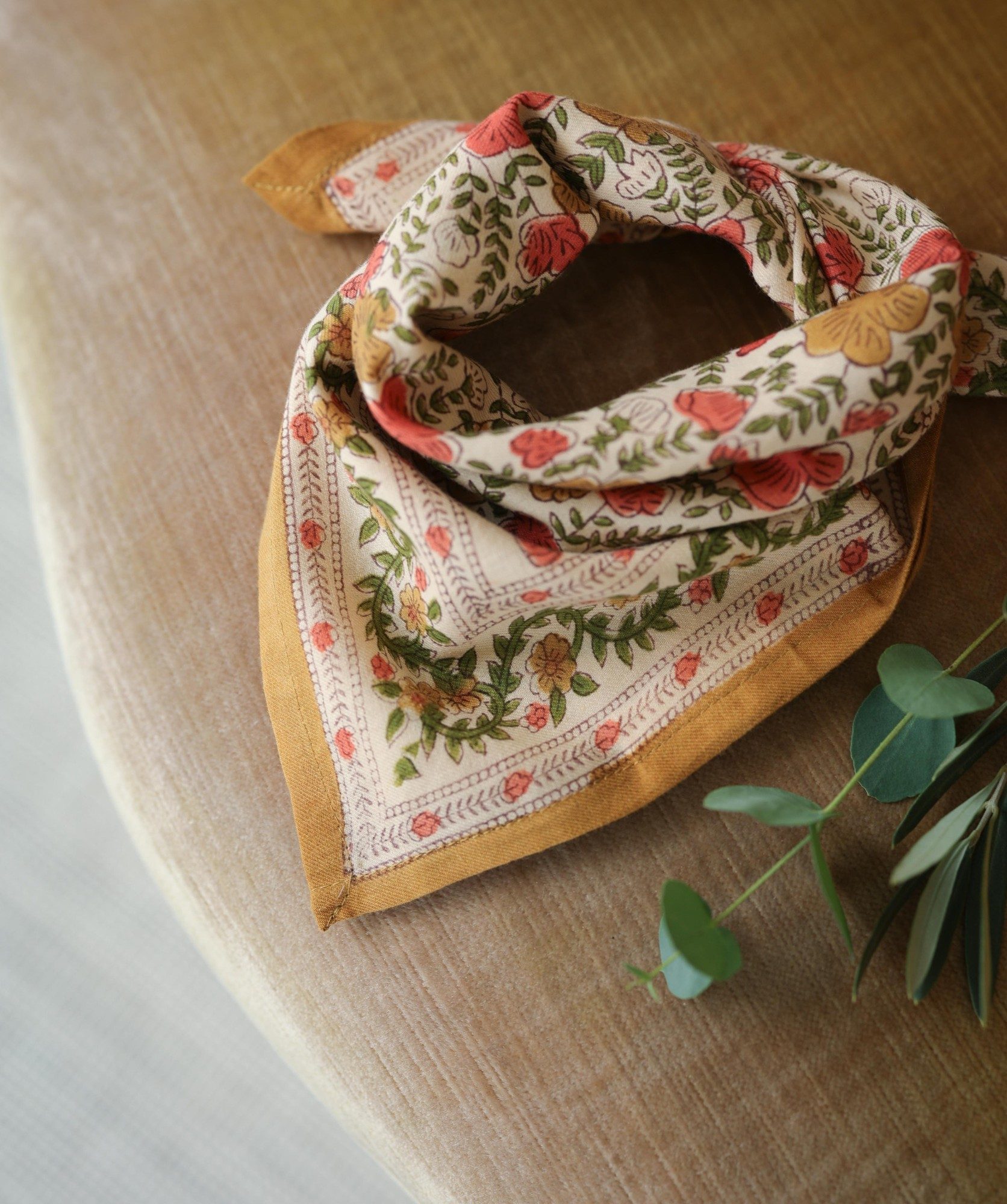 Foulard petit format – Ellis Ocre