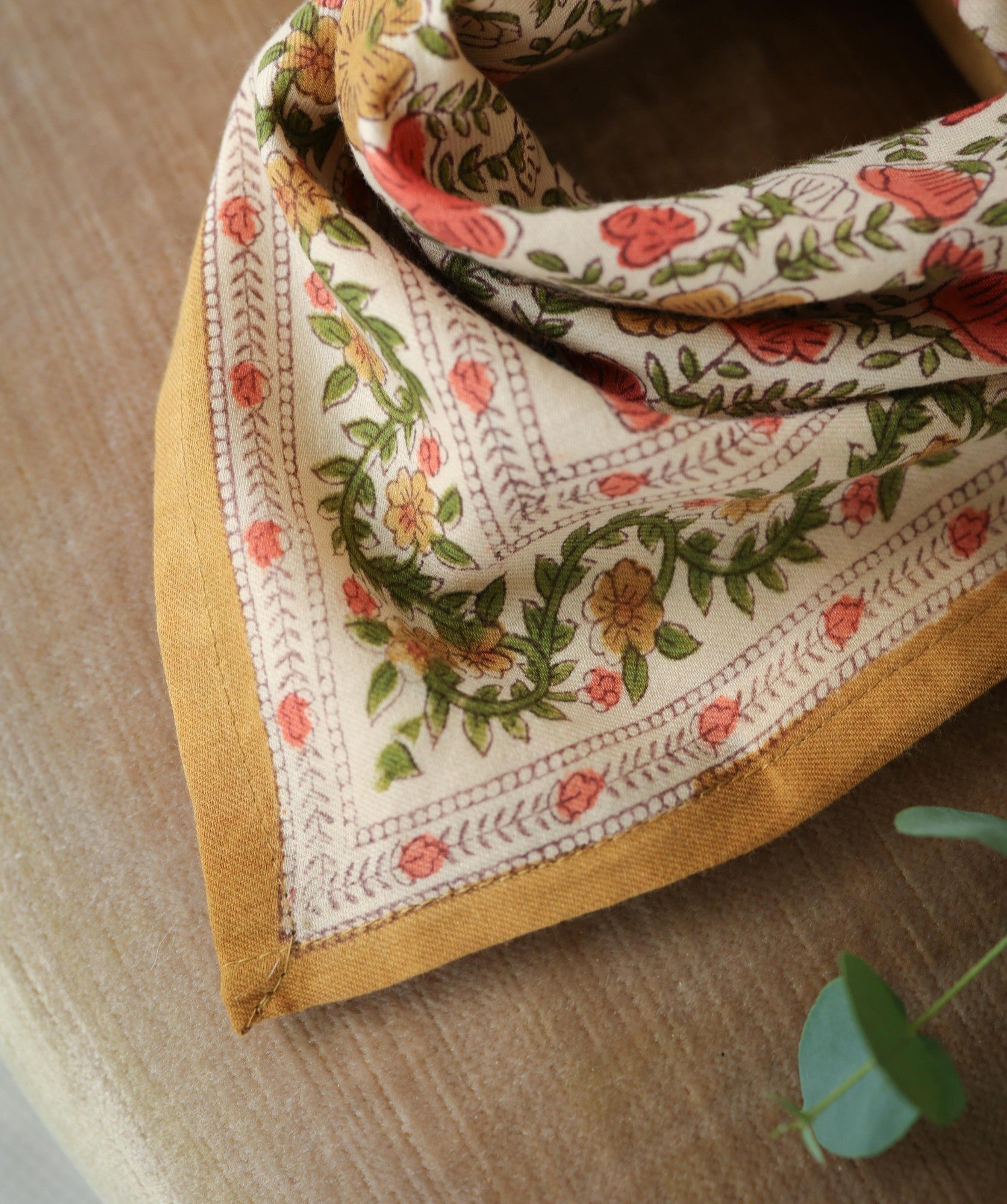 Foulard petit format – Ellis Ocre