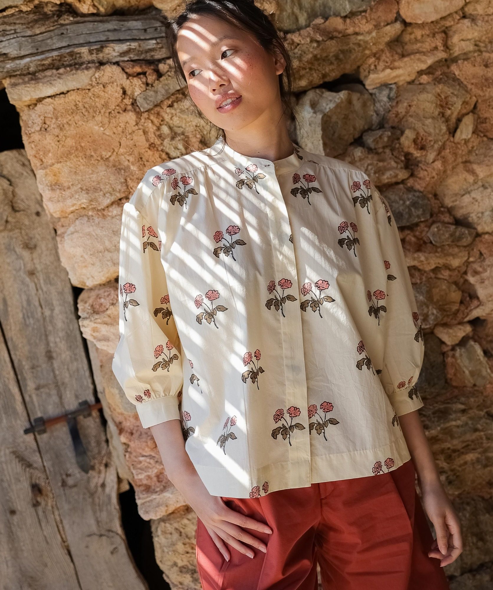 Blouse Pharrell – Imprimé Block-print Blurry