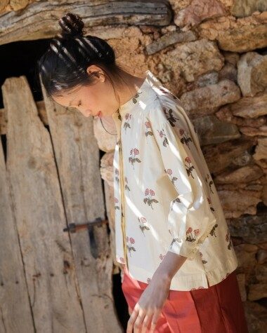 Blouse Pharrell – Imprimé Block-print Blurry