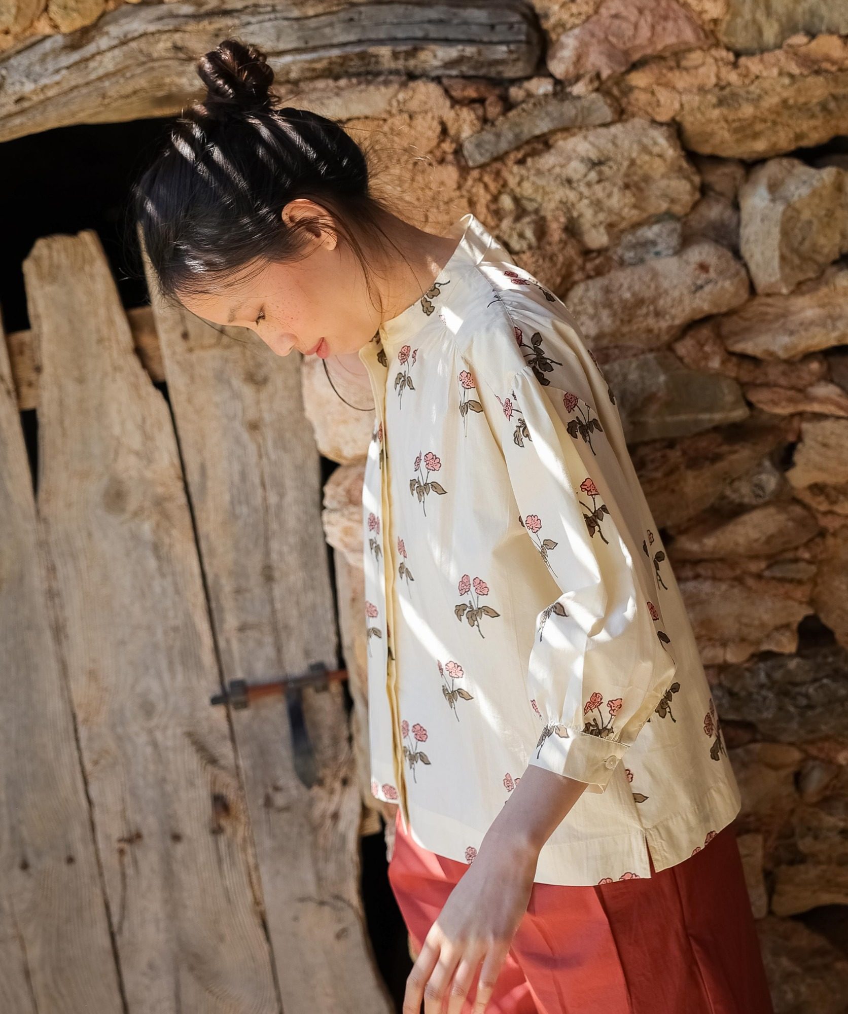 Blouse Pharrell – Imprimé Block-print Blurry