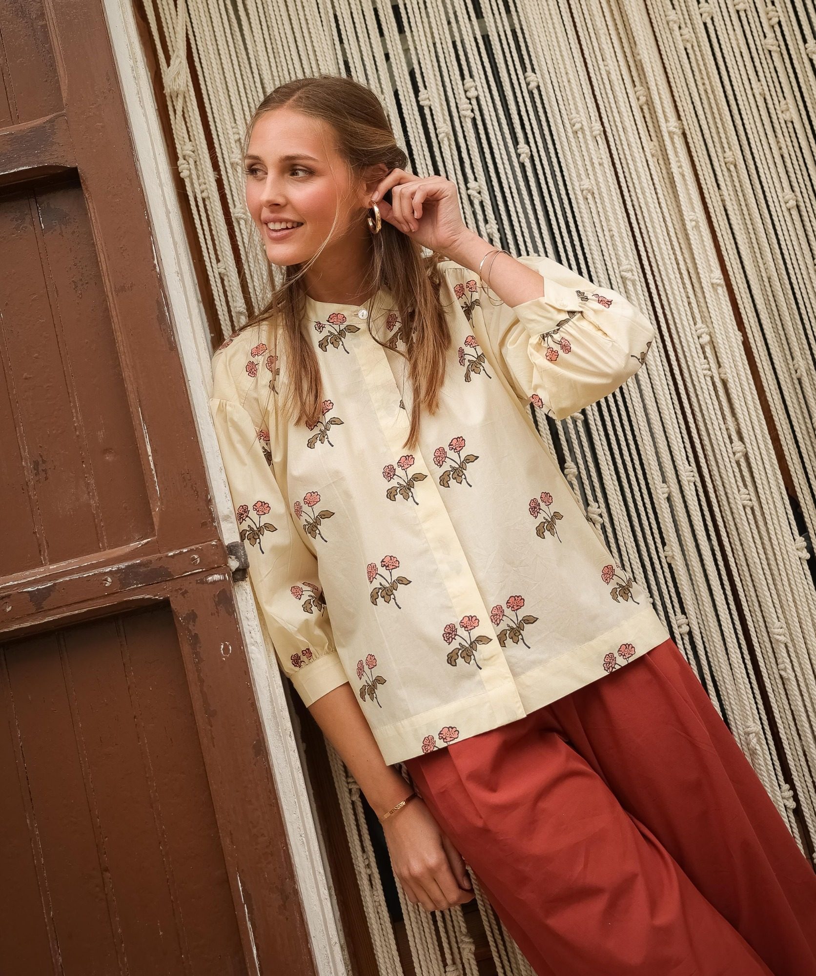 Blouse Pharrell – Imprimé Block-print Blurry