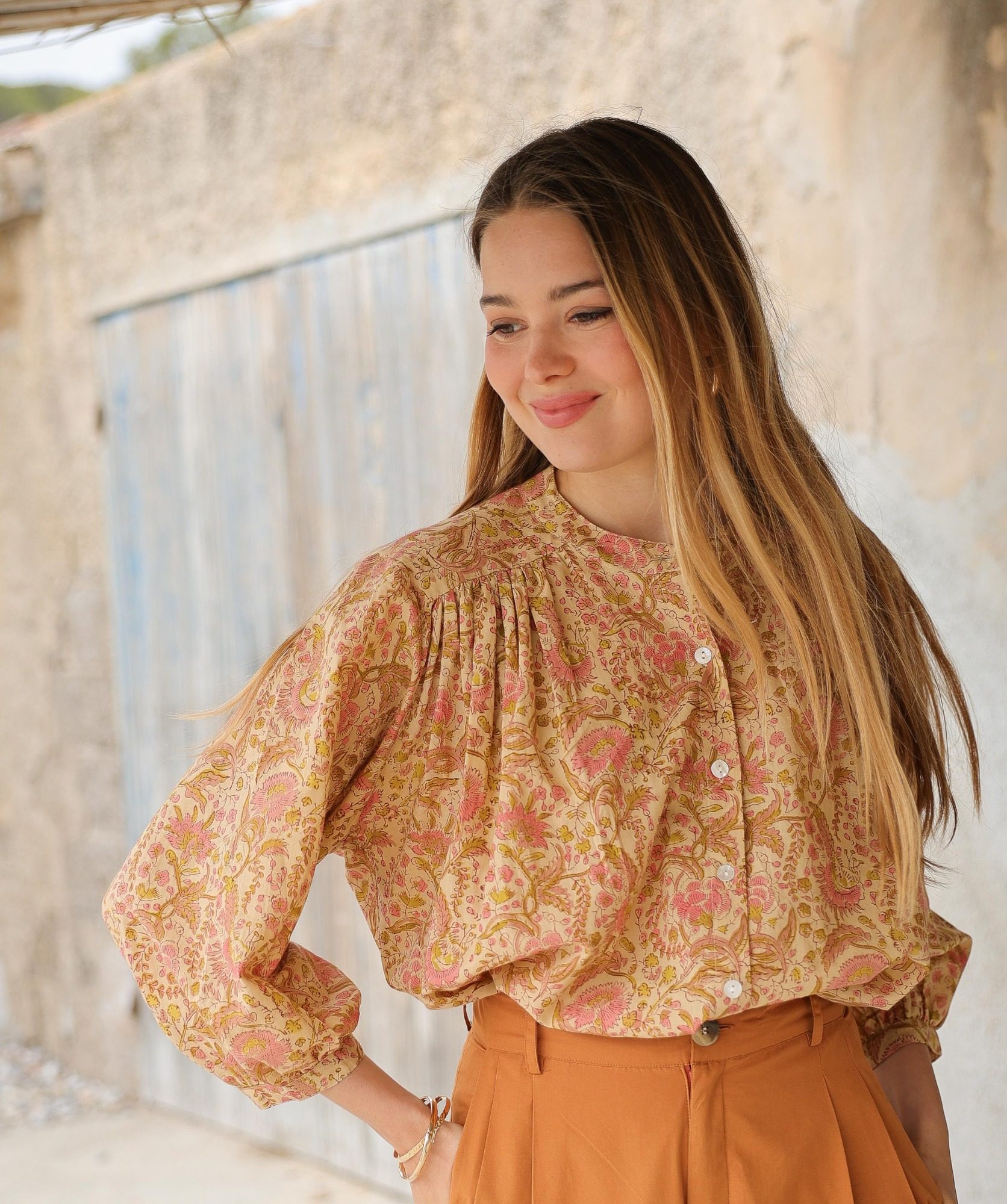 Chemise Brasilia – Imprimé Block-print Agra