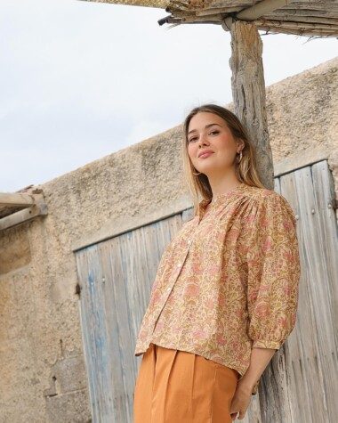 Chemise Brasilia – Imprimé Block-print Agra