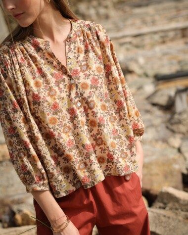 Chemise Brasilia – Imprimé Antoinette Terracotta
