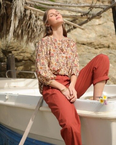 Chemise Brasilia – Imprimé Antoinette Terracotta