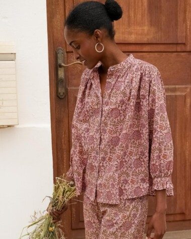 Chemise Positano – Imprimé Block-print Bekky