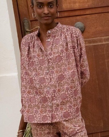 Chemise Positano – Imprimé Block-print Bekky