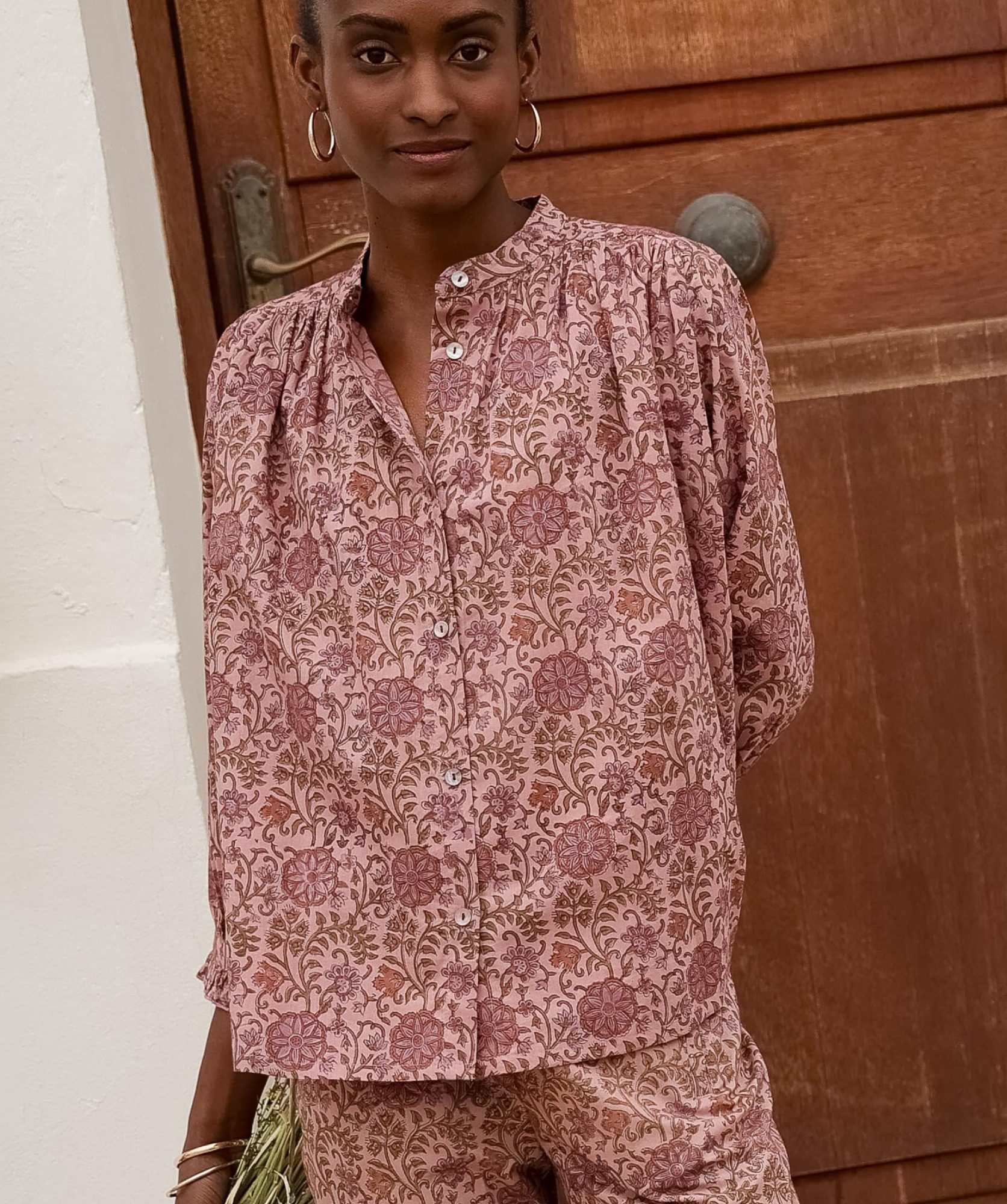 Chemise Positano – Imprimé Block-print Bekky