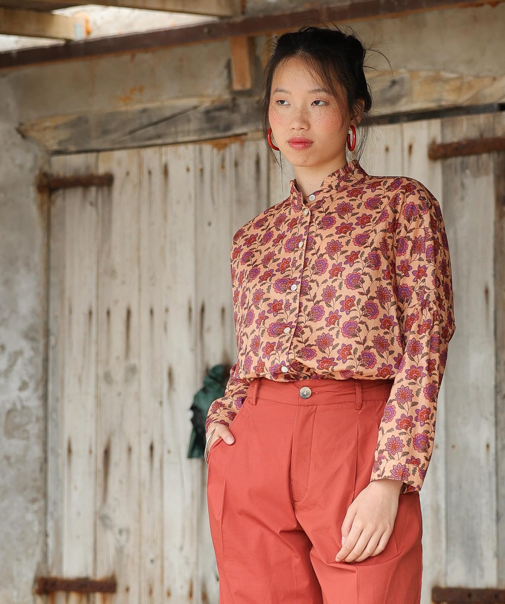 Chemise Priyana – Imprimé Berry
