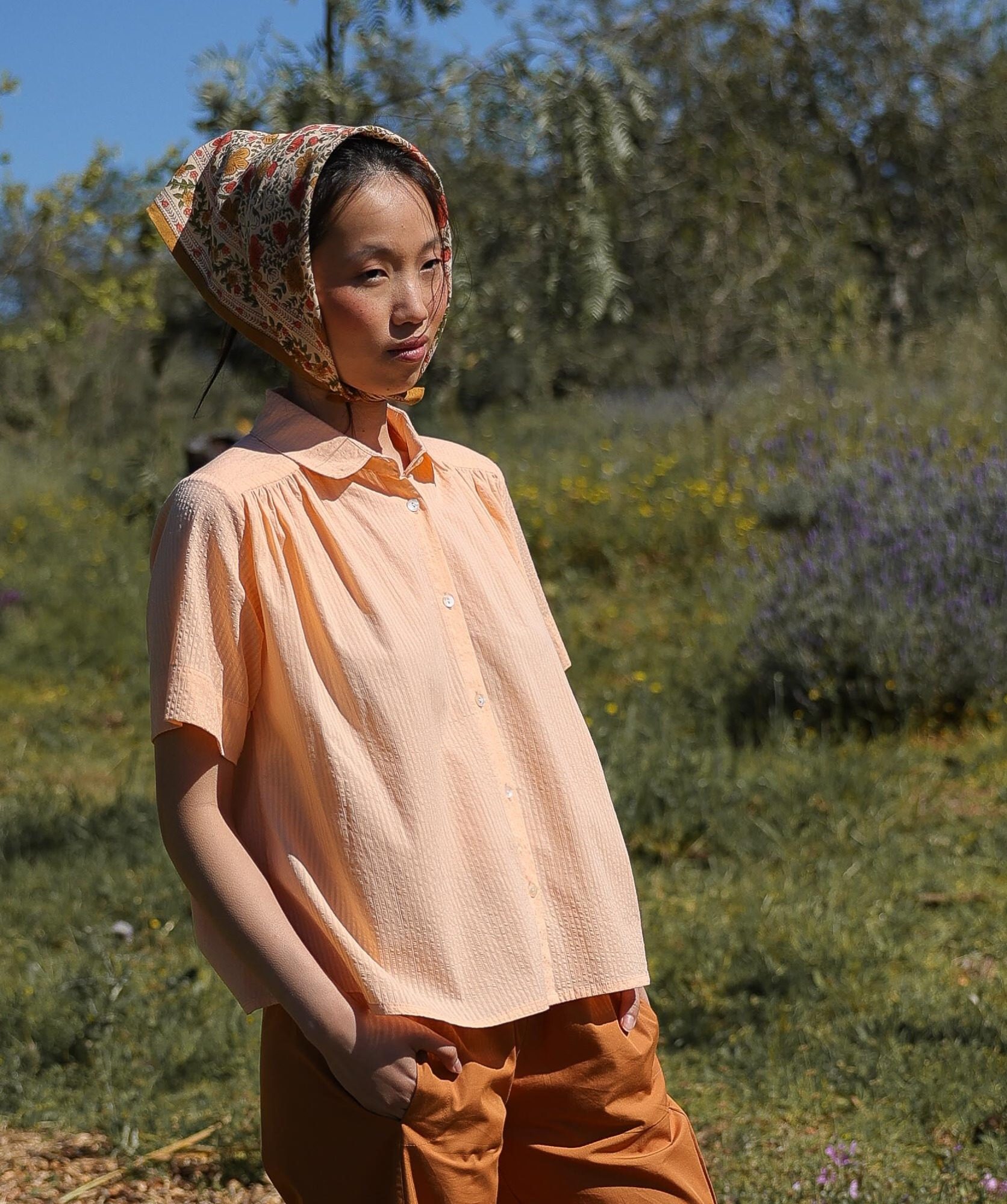 Chemise Willow – Pêche