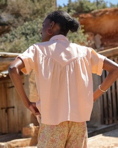Chemise Willow – Pêche