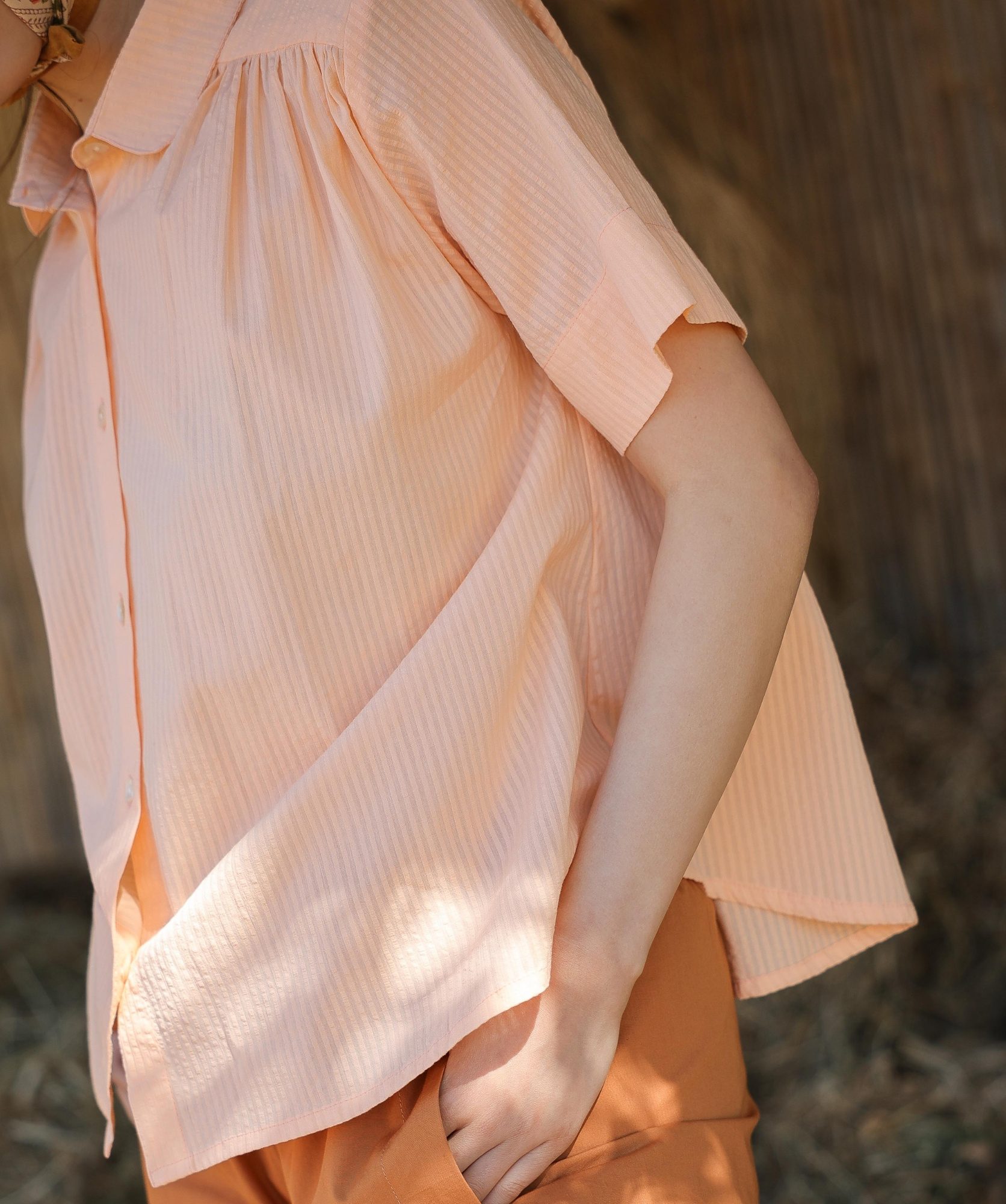 Chemise Willow – Pêche
